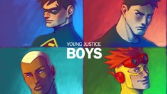 Robin superheroes dc comics Superboy Young Justice bromance Kid 