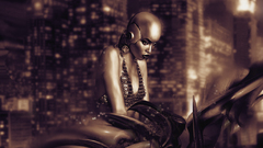 Robot Bronze mechanical City