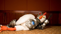 Robot chicken artwork