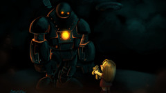 Robot Teddy painting artwork