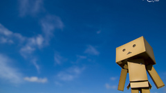 Robots cardboard danboard skyscapes