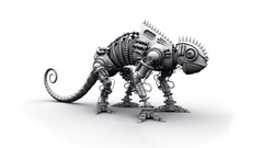 Robots chameleons Simple Background