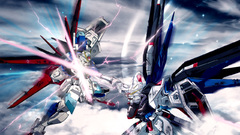 Robots fight mecha Gundam