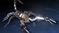 Robots futuristic mechanical scorpions