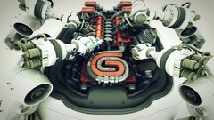 Robots logos renders 3DS Max