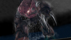 Robots mecha standing 3d