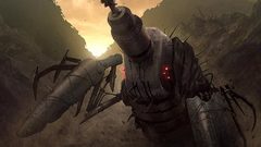 Robots post-apocalyptic Mining digger