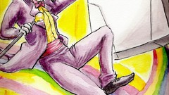 Robots rainbows Superjail cane