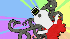 Robots rainbows Superjail Jailbot