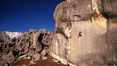 Rock climbing climbing outdoors