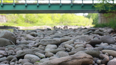 Rocks Bridges riverbed