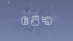 Rocks digital art Rock-Paper-Scissors