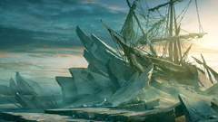 Rocks fantasy art shipwrecks