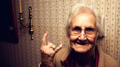 Rocks funny grandmother old