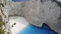 Rocks Islands Greece shipwrecks