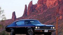 Rocks muscle cars vehicles