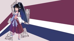 Ronin black hair disgaea miko Japanese clothes