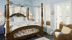 Room beds interior design window blinds