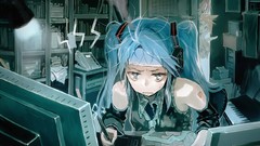 Room Books headphones Computers tie Lamps blondes keyboards 