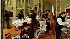 Room Men Books French paintings artwork traditional art Edgar 