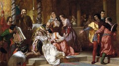 Room Men carpet woman paintings classical artwork