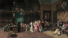 Room paintings artwork classic art Mariano Fortuny y Marsal