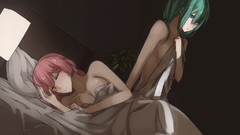 Room Plants sleeping blanket beds Lamps pillows pink hair 