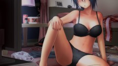 Room windows food hats navel beds red eyes sitting clothes 