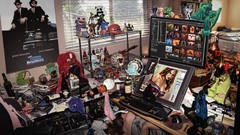 Room woman artist posters artwork Earthworm Jim The Blues 