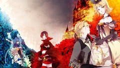 Roses blue rose hatsune miku vocaloid kagamine len kagamine rin 