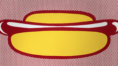 Roy Lichtenstein food hotdogs