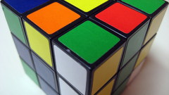 Rubiks Cube colorful brain