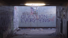 Ruins graffiti Question Everything