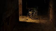 Ruins hospital wheelchair