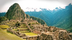 Ruins Machu Picchu abandoned city