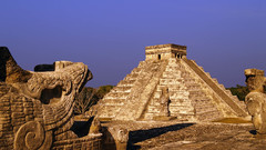 Ruins Mexico ancient pyramids