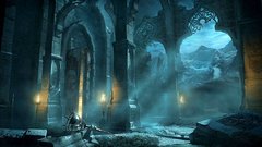 Ruins moonlight archways