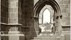 Ruins of roman catholic