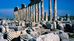 Ruins rocks architecture Pillars syria