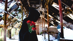 Ruins roses hooded photography