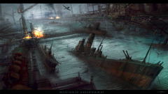Ruins ships destruction shipyards