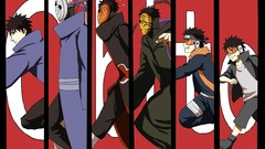 Running Evolution red background akatsuki naruto shippuden 