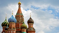 Russia Moscow Europe clouds architecture orthodox Church