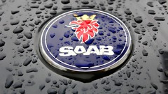 Saab water drops logos