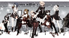 Saber anime girls fate stay night kara no kyoukai ryougi shiki 