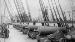 Sail ships cannons Battery