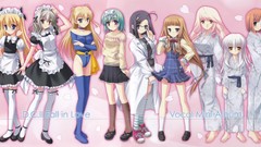 Sakura glasses maids seifuku da capo meganekko thigh highs 