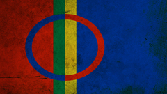 Samoa saami grunge Flags