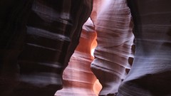 Sand canyon caves Antelope Canyon rock formations red rock sand 