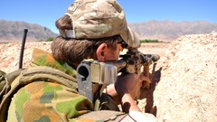 Sand Guns dust Australia soldiers military special forces m4 